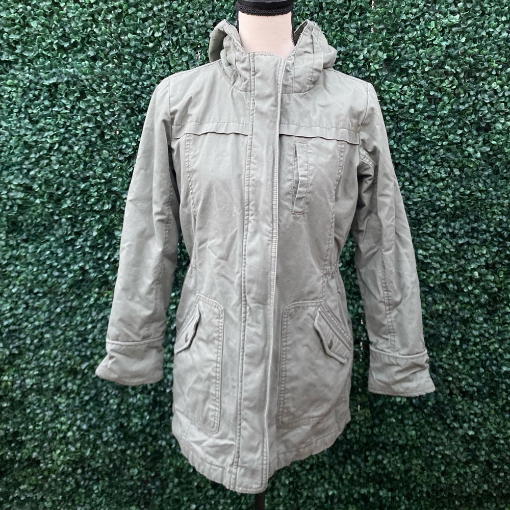 Gap Kids Tunic Utility Jacket Olive Green